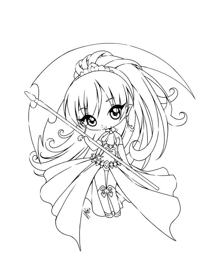 Раскраски Чиби