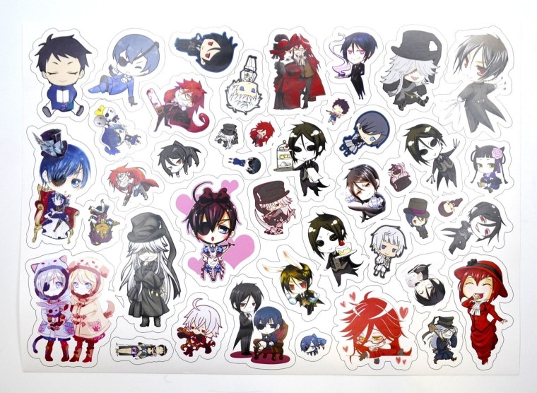 Аниме Стикеры темный дворецкий