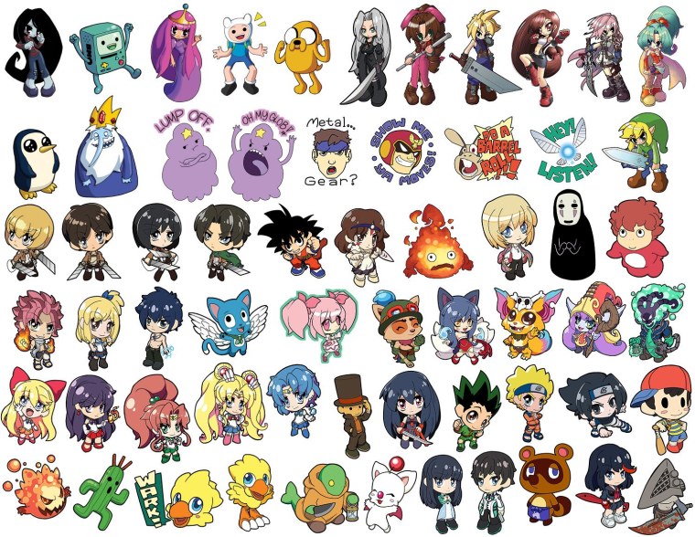 Аниме Стикеры