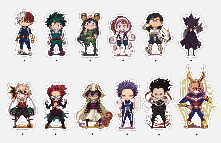Стикеры аниме моя геройская Академия