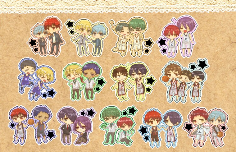 Наклейки аниме баскетбол Куроко