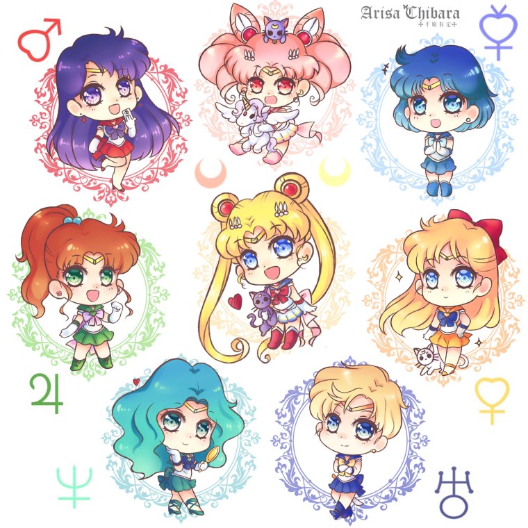 Сейлор Мун Чиби наклейки