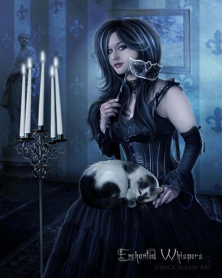 Девушка гот арт