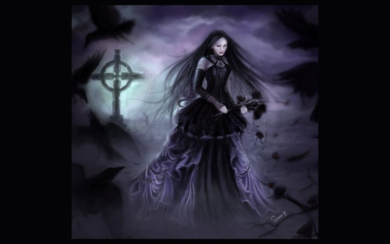Готическая ведьма фэнтези