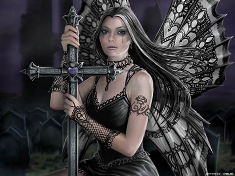 Энн Стоукс девушка Готика