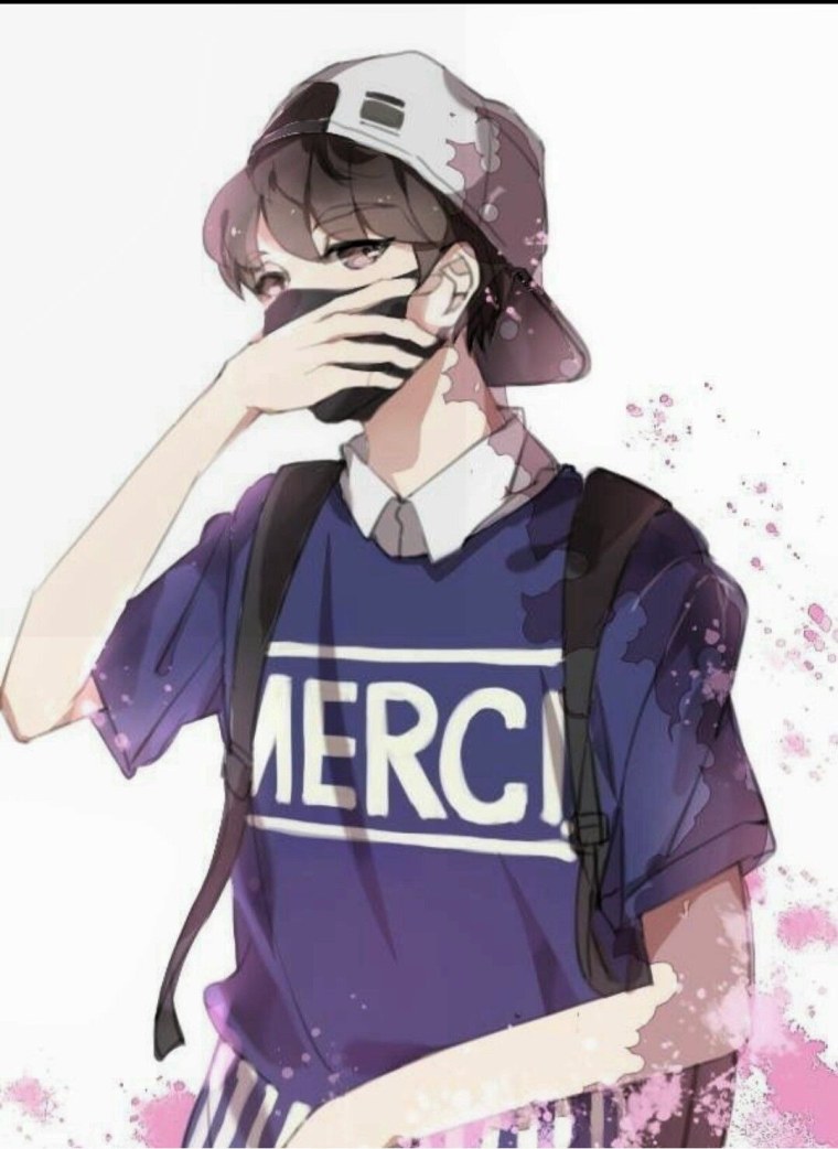 Аниме кун в шапке