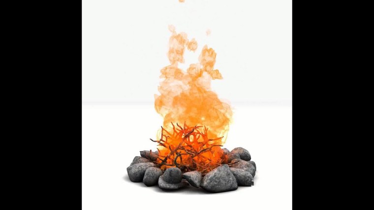 Костёр 3d модель