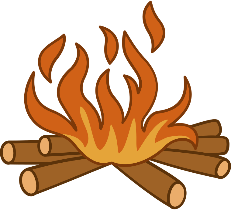 Костер иллюстрация