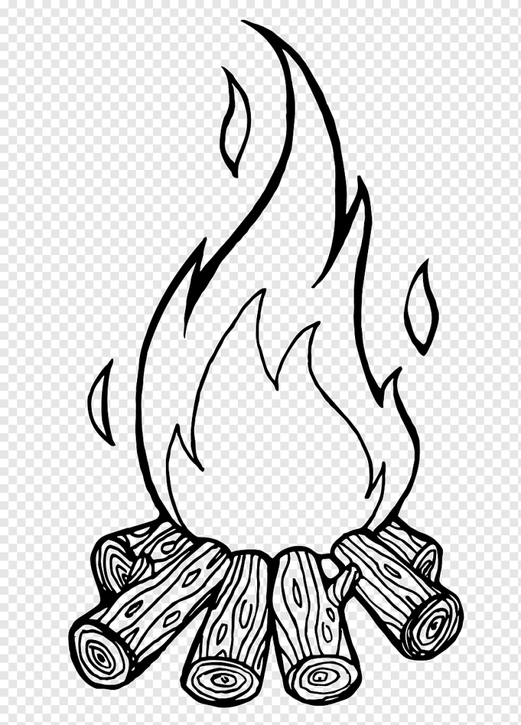 Костер рисунок