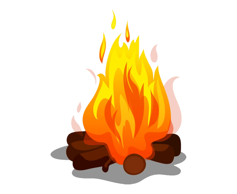 Костер рисунок