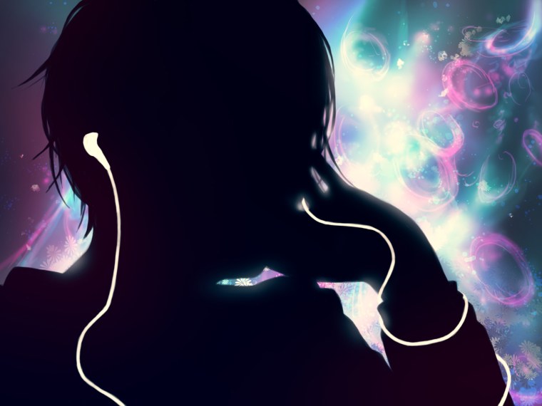 Парень в шарфе арт