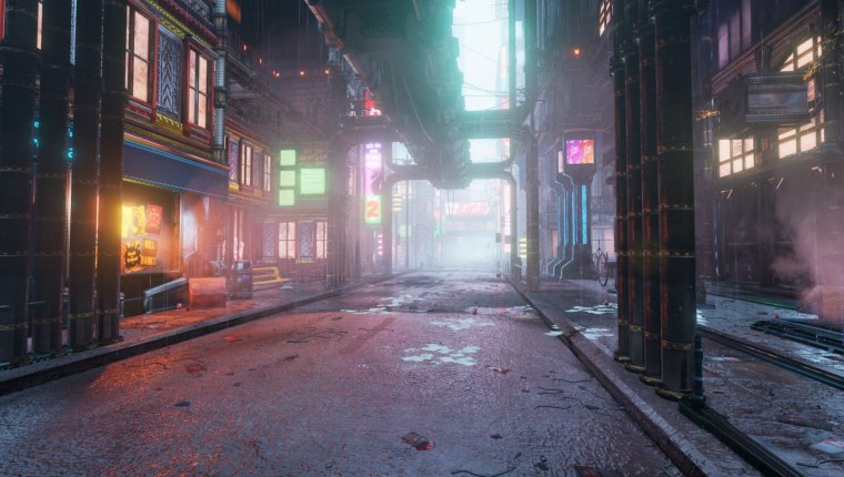 Cyberpunk 2077 улицы