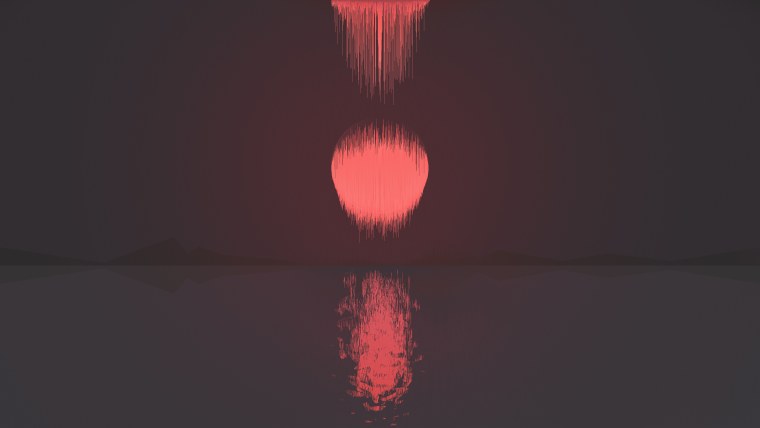 Красный арт Минимализм