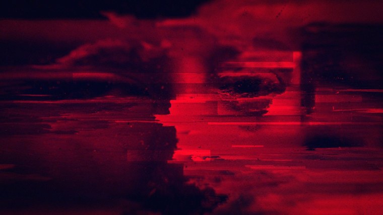 Красный глитч