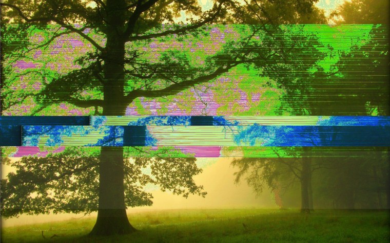 Задний фон глитч