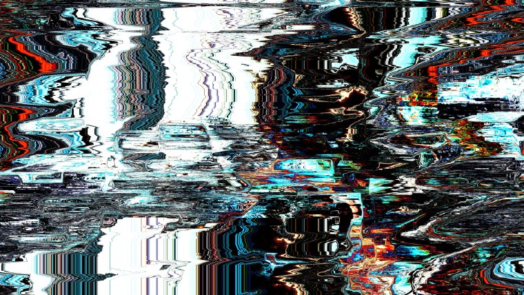 Глитч эффект красками