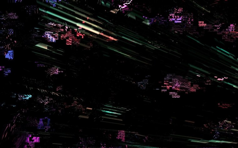 Глитч эффект на черном фоне