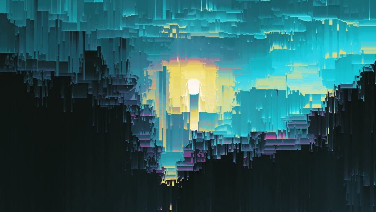 Абстракция глитч