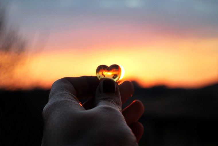 Сердечко на закате