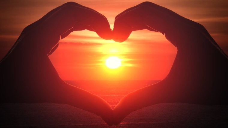 Сердечко на закате