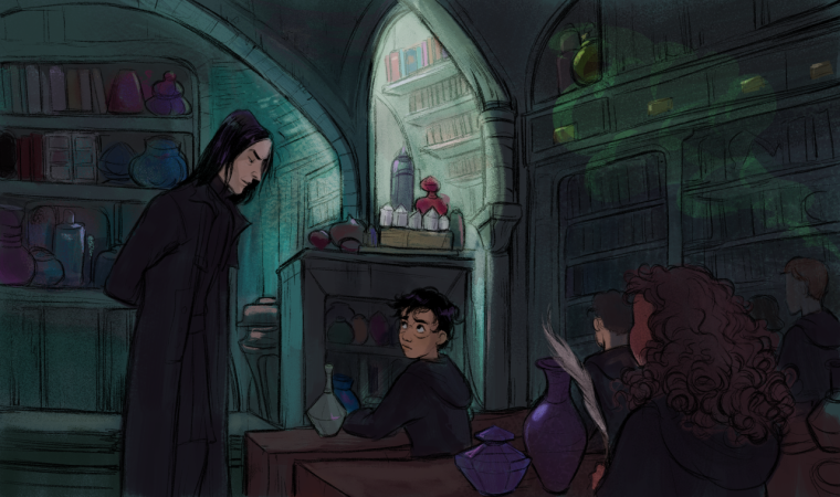 Гарри Поттер Снегг арт