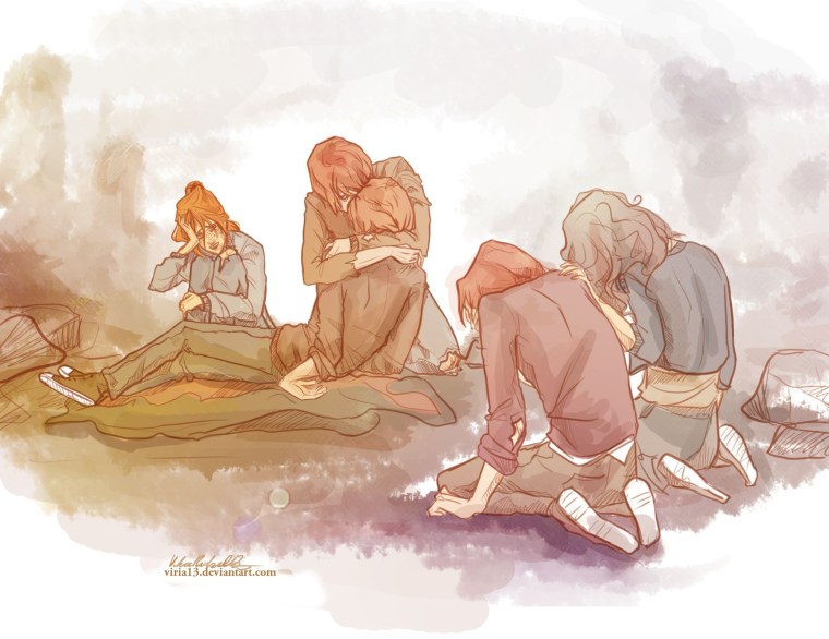 Близнецы Уизли арт смерть Фреда