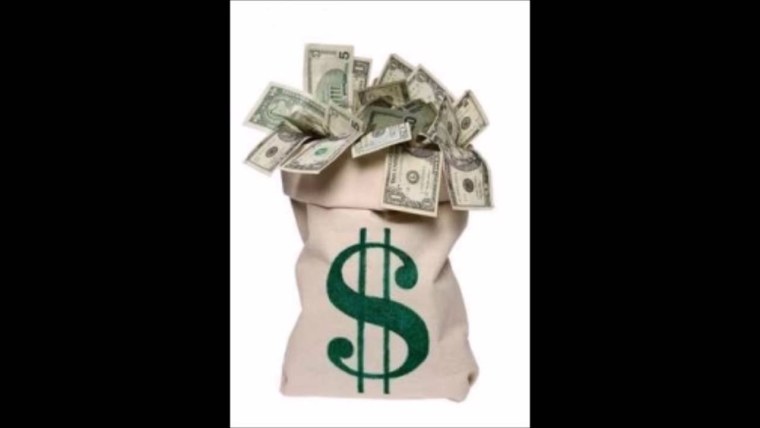 Открытка мешок денег