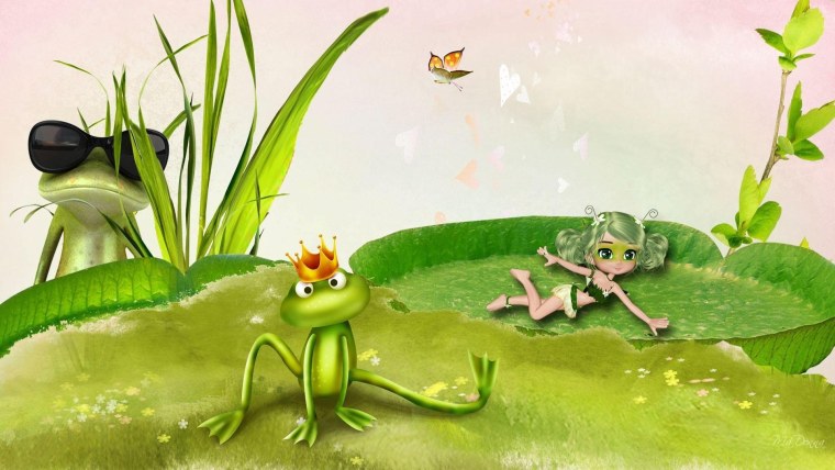 Розовая лягушка