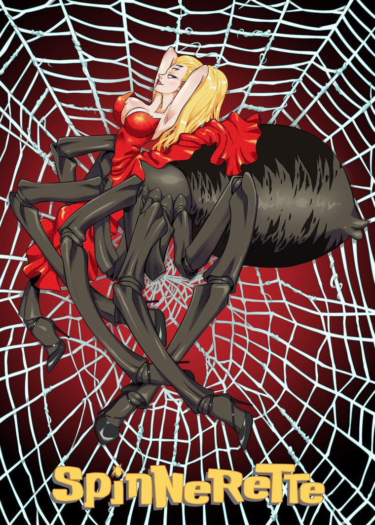 Девушка паук арт