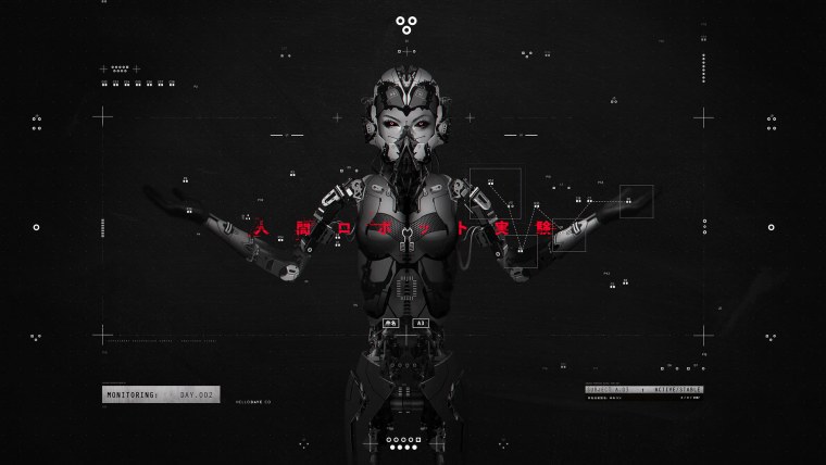 Обои в стиле Кибер