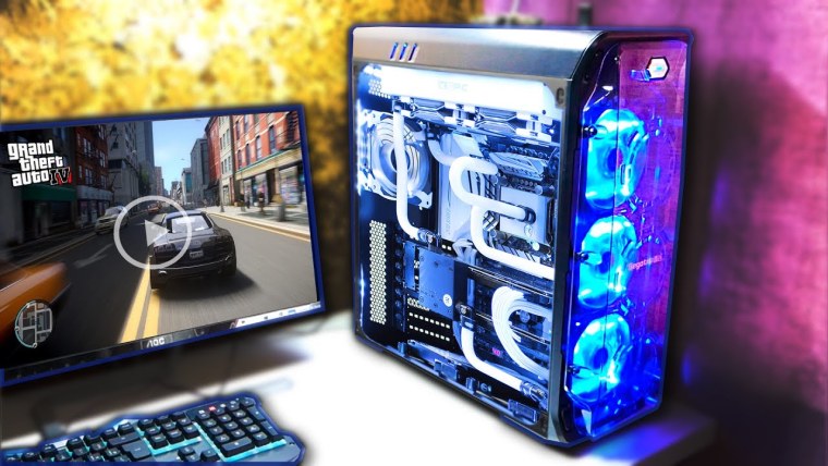 Мощный ПК С монитором