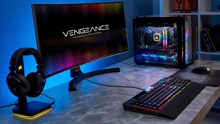 Мощный компьютер с монитором