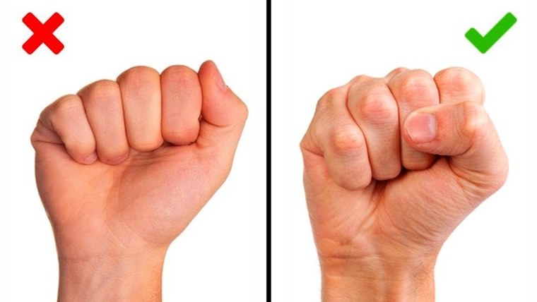 Кулак на белом фоне