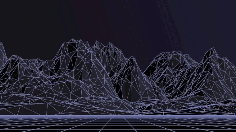 Полигональная сетка ландшафта