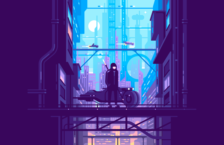Киберпанк Векторная Графика
