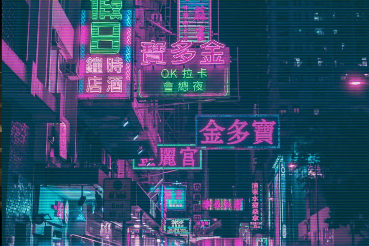 Неон Япония 4к