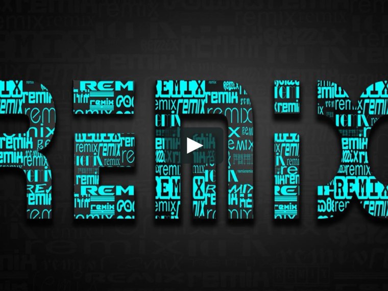 Картинка с надписью ремикс