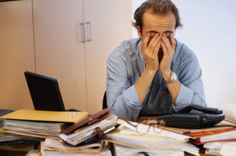 Человек устал