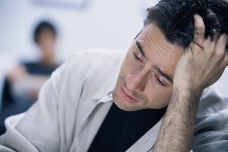 Усталый парень