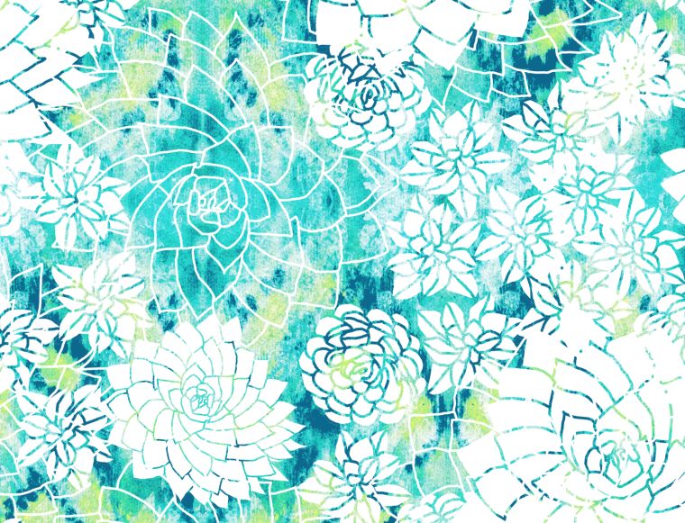 Рисунок на бирюзовом фоне