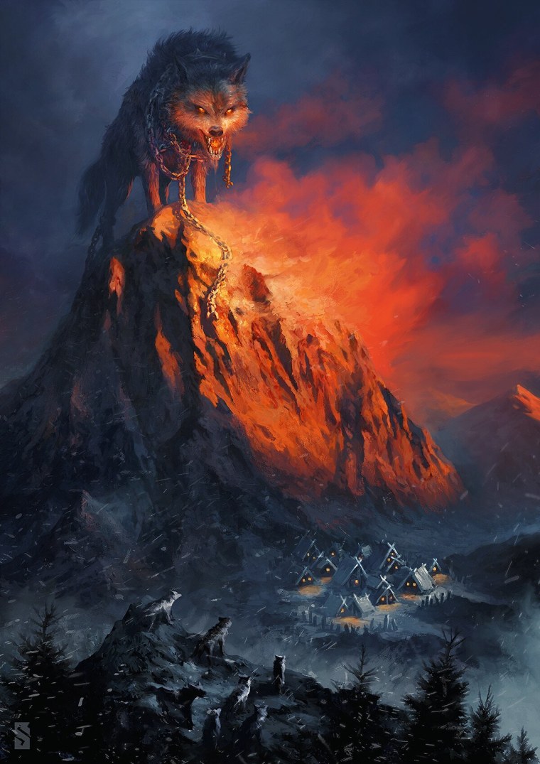 Фенрир мифология Скандинавии