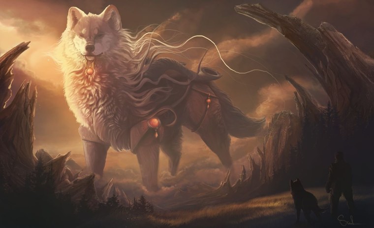 Фенрир белый волк