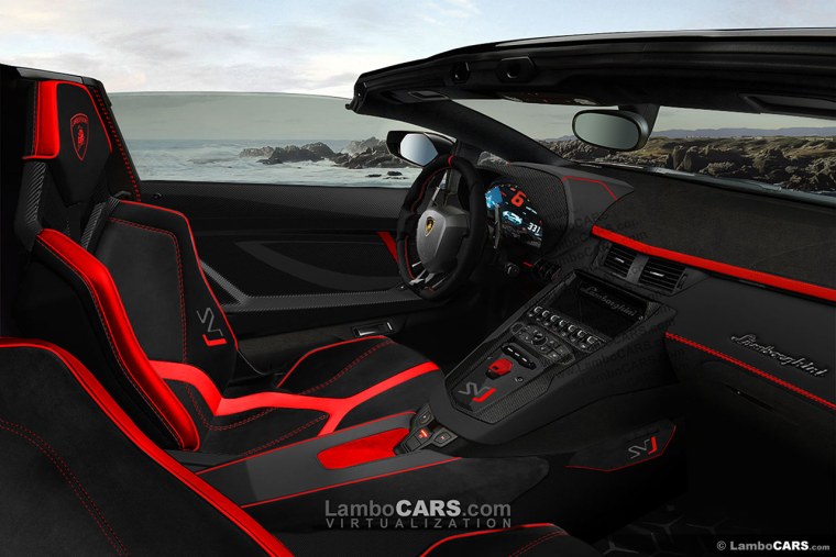Lamborghini Aventador j Roadster салон