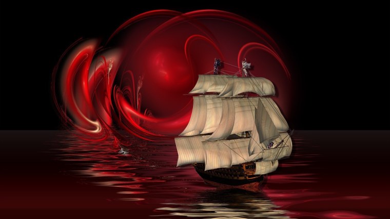 Корабль в шторм