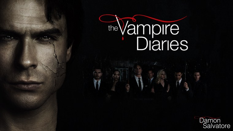 Дневники вампира надпись