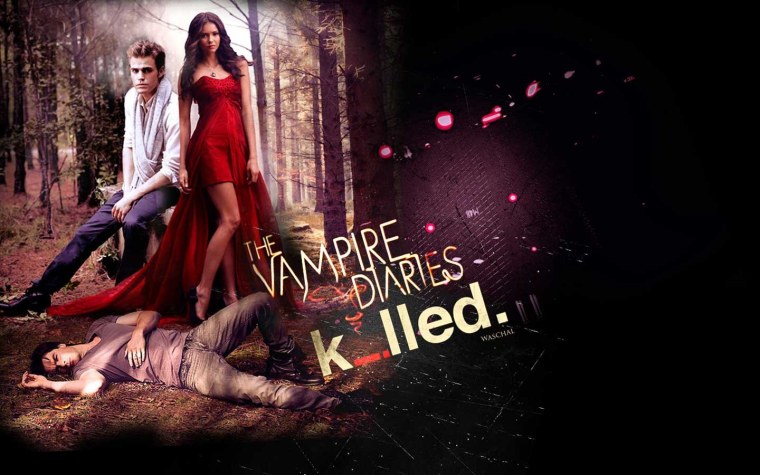 The Vampire Diaries надпись