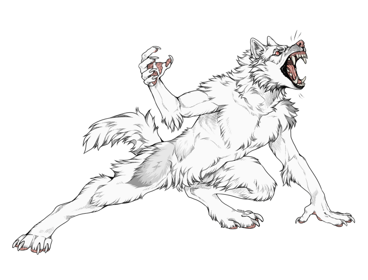 Картинки для срисовки оборотень