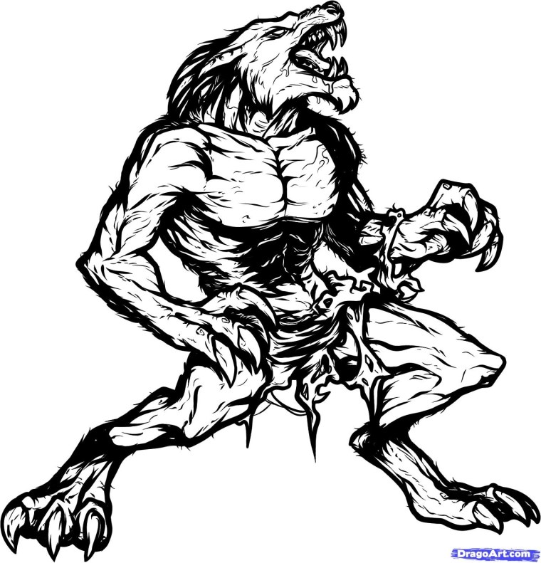 Раскраска Ликан