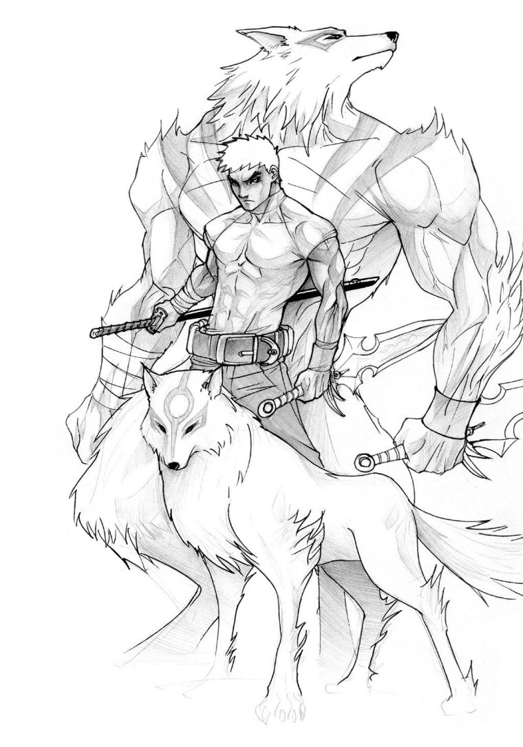 Оборотень рисунок