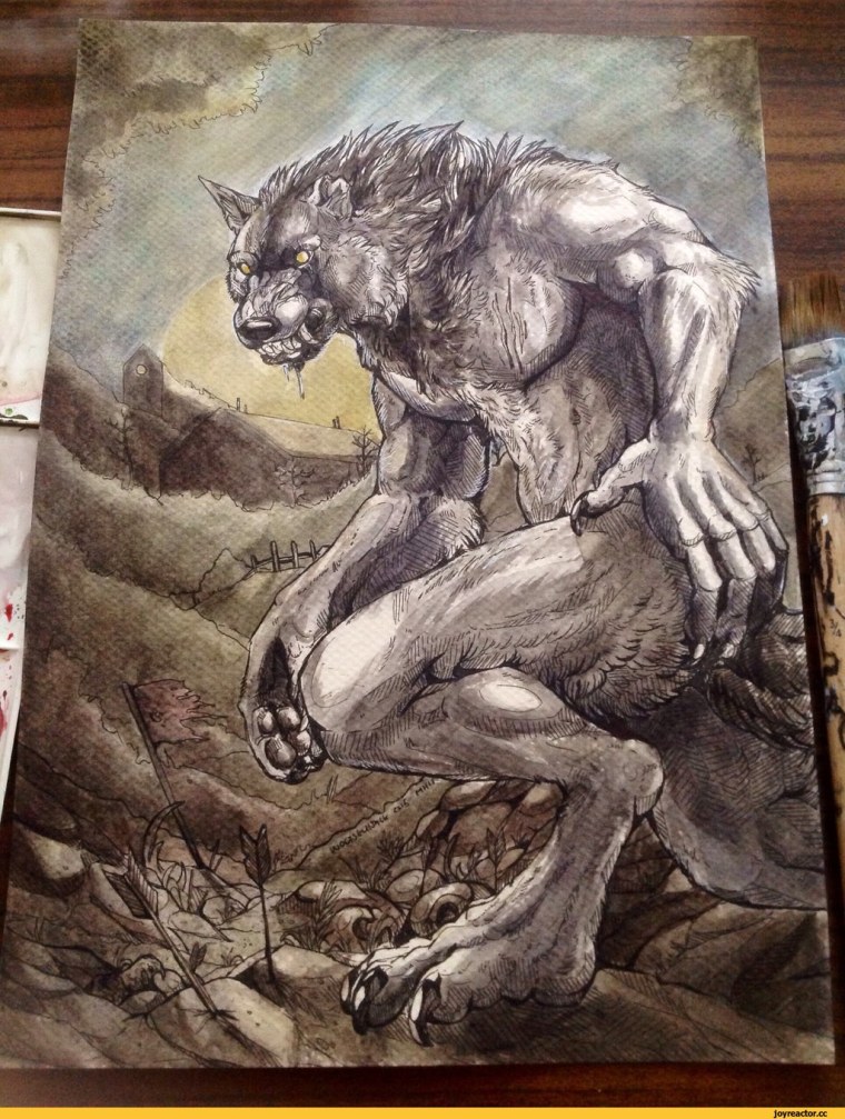 Оборотень в стиле аниме